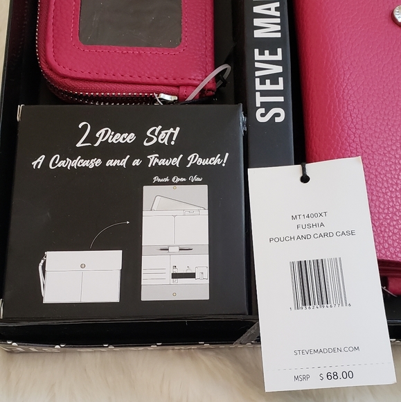 Steve Madden Card Case and Travel Pouch Gift Boxed Set NWT - Picture 9 of 14